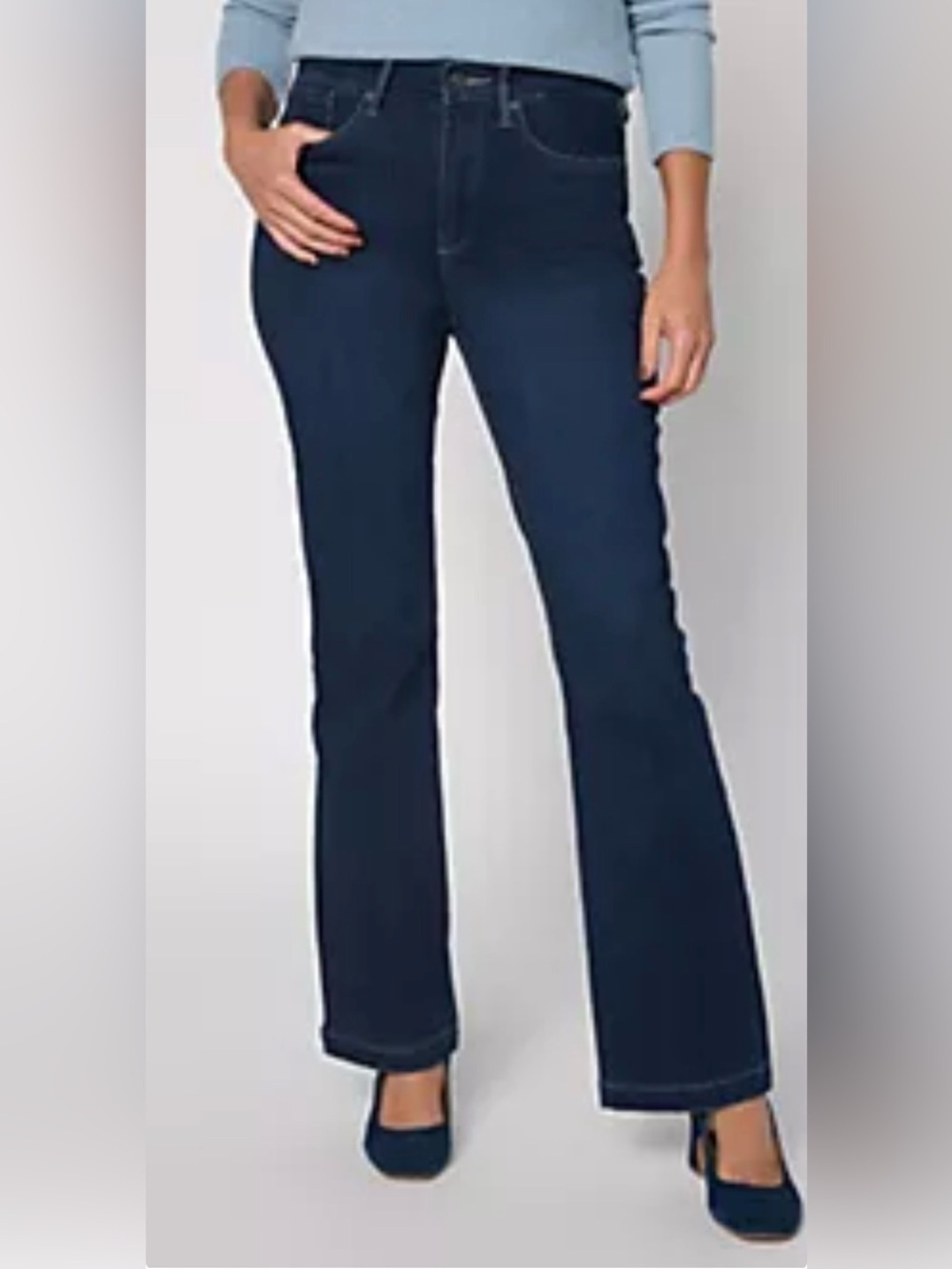 NYDJ Regular Sure Stretch High-Rise Barbara Bootcut Jeans Blue Size 16 NWT